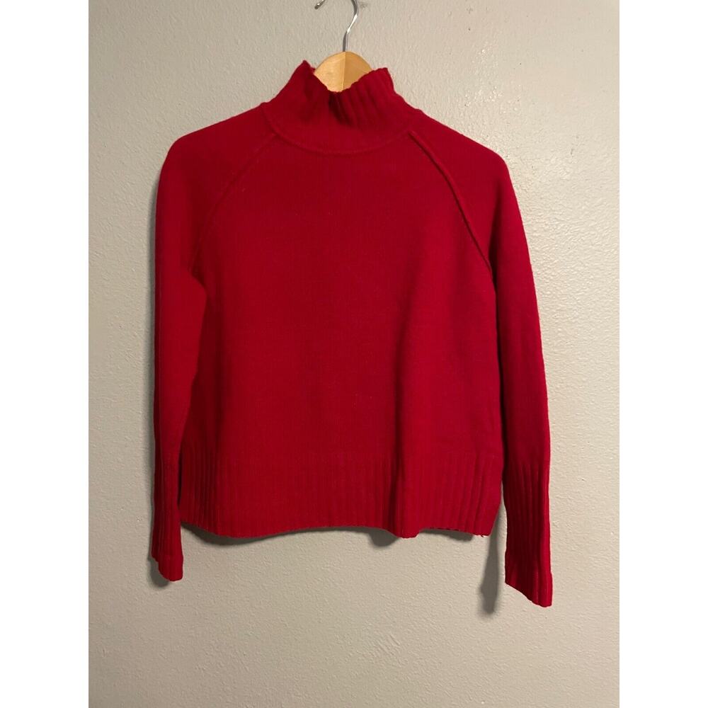 Whistles Red Turtleneck Sweater